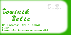 dominik melis business card